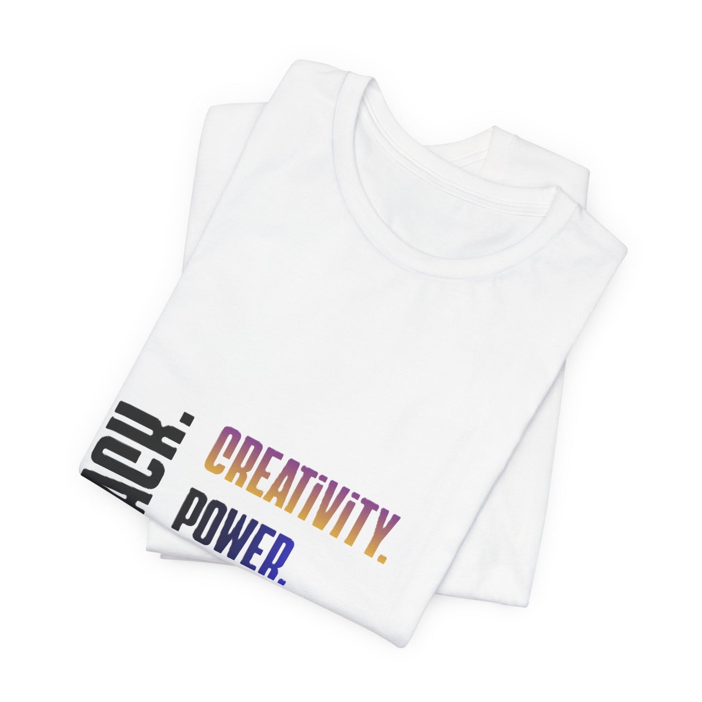 Multicolor Text Only Black. Creativity. Power. Excellence.