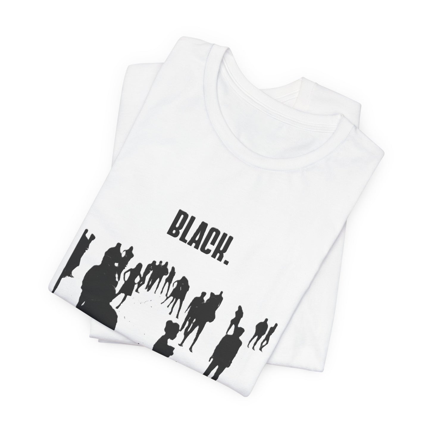 Unisex Black. Creativity. Power. Excellence. Tee — Black text