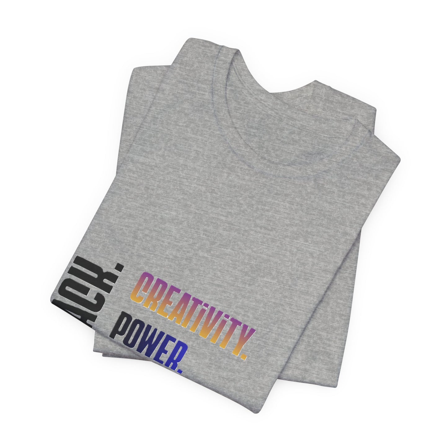 Multicolor Text Only Black. Creativity. Power. Excellence.