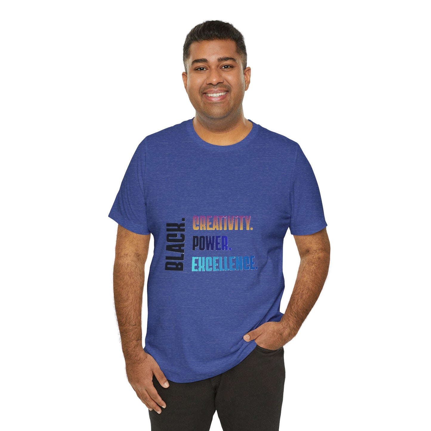 Multicolor Text Only Black. Creativity. Power. Excellence.