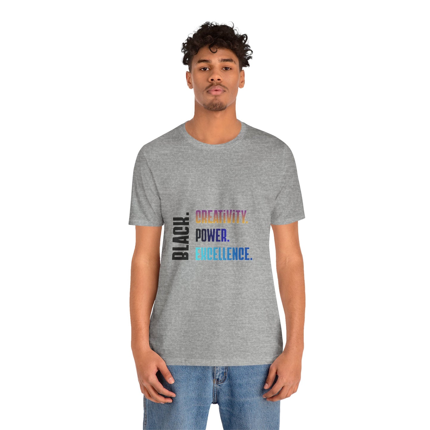 Multicolor Text Only Black. Creativity. Power. Excellence.