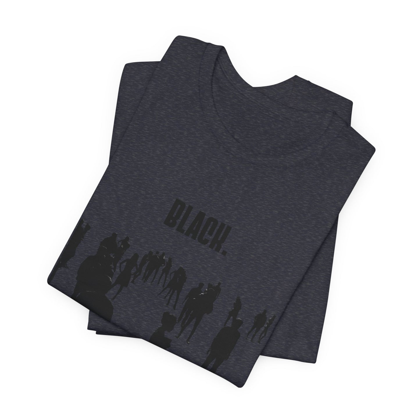 Unisex "Black. Creativity. Power. Excellence." T-Shirt Red, Black and Green text