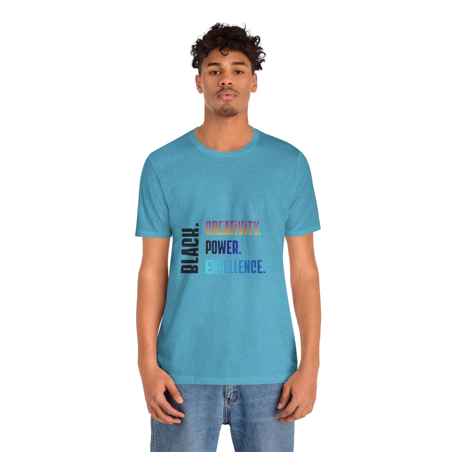 Multicolor Text Only Black. Creativity. Power. Excellence.