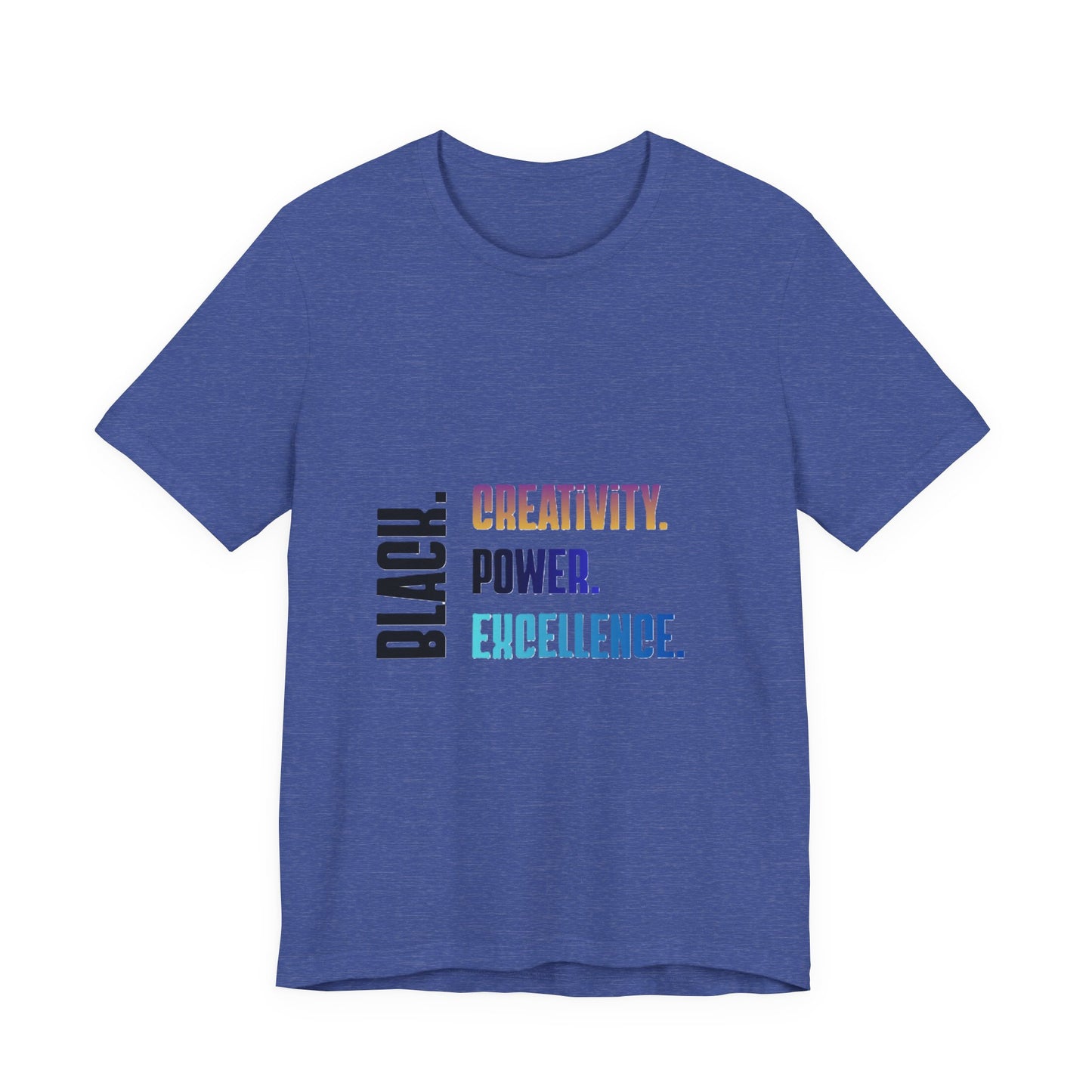 Multicolor Text Only Black. Creativity. Power. Excellence.