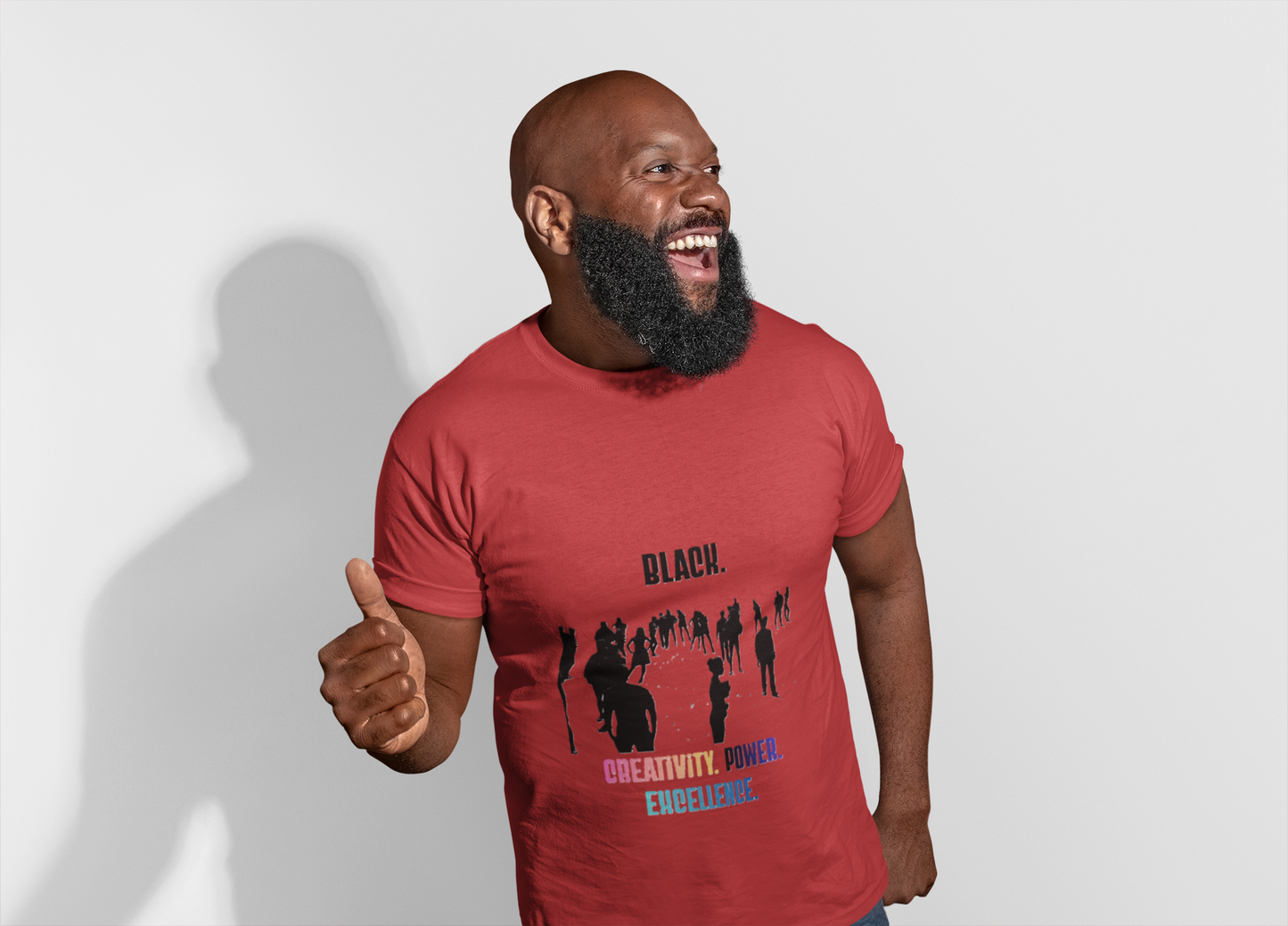 Multicolor "Black. Creativity. Power. Excellence." T-Shirt