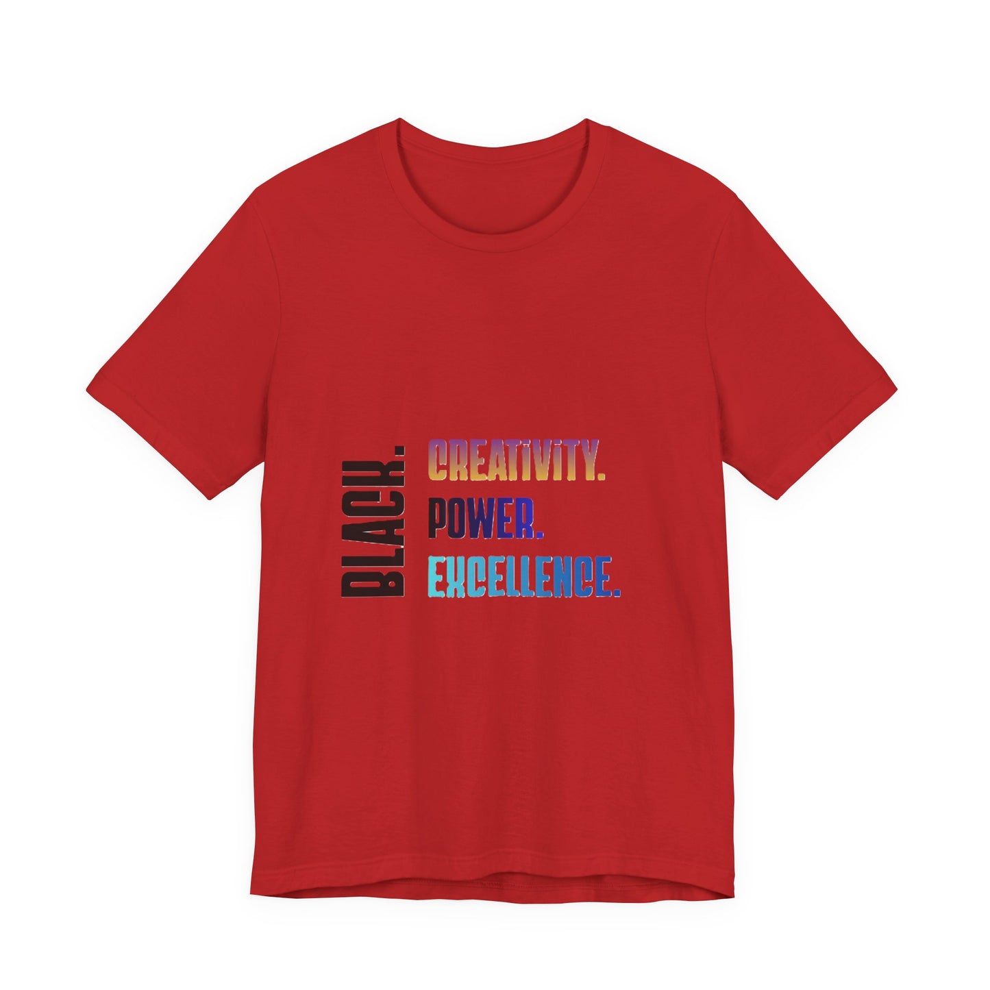 Multicolor Text Only Black. Creativity. Power. Excellence.